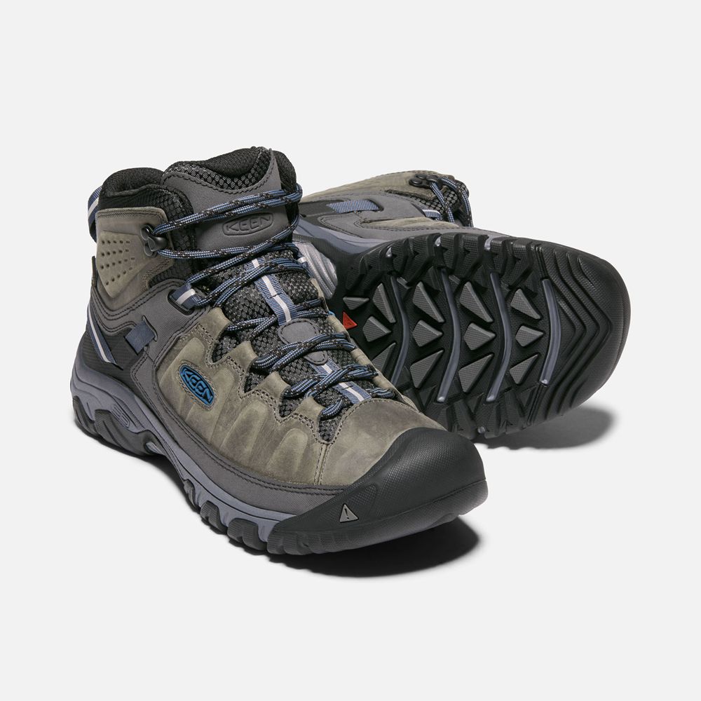 Keen Outdoor Bot Erkek Siyah Kahverengi - Targhee Iii Waterproof Mid - Türkiye AGSL15049